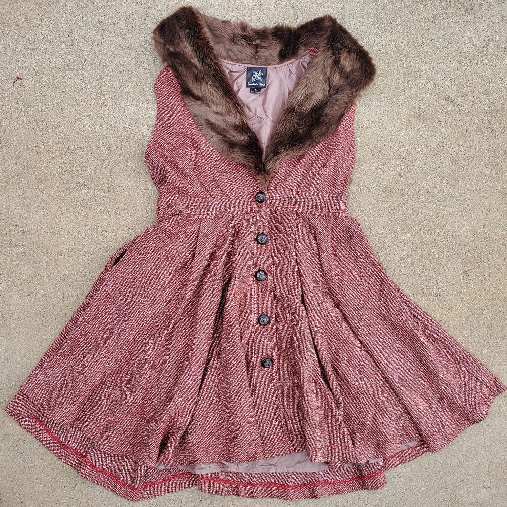 Double Zero Wool Midi Dress Sz Large